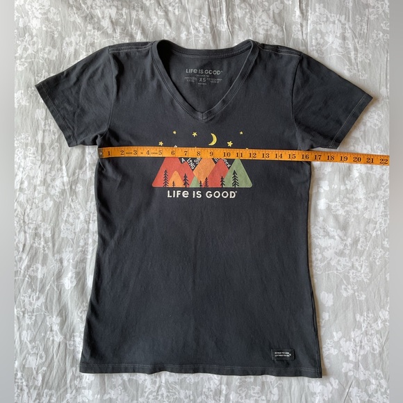 Life is Good Navy V-Neck Crusher Tee - Picture 3 of 11